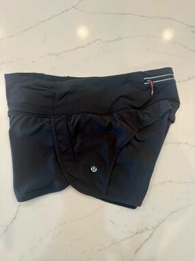 Lululemon Black Athletic Skort with Zip Pocket